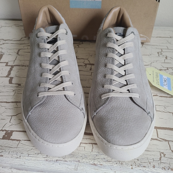 NEW TOMS 10 Lenox Drizzle Grey Nubuck - Picture 3 of 6